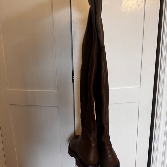 Vince Over-the-Knee Leather Boots Size 7.5 / 37.5 – Stretchy, Comfortable, NWO - Picture 7 of 7
